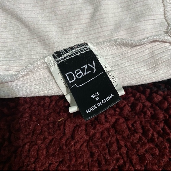 DAZY Rib Knit Crop Halter Top - Picture 2 of 6